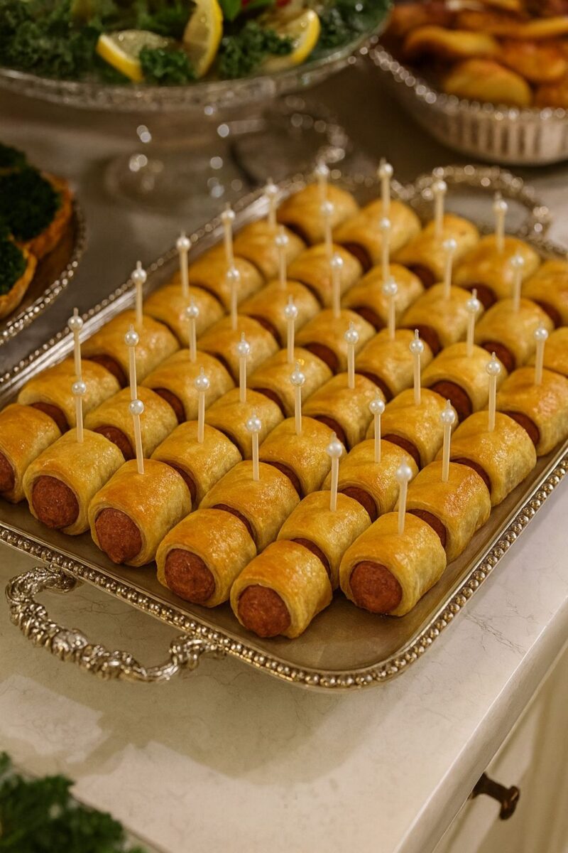 BAKLAVA YUFKASINDA MİNİ SOSİSLİ RULO