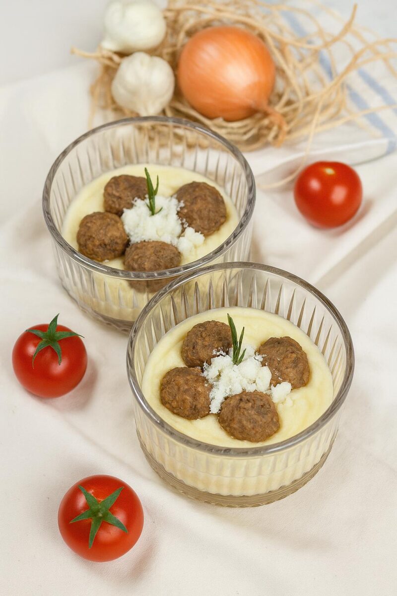 PATATES PÜRESİ EŞLİĞİNDE MİSKET KÖFTE