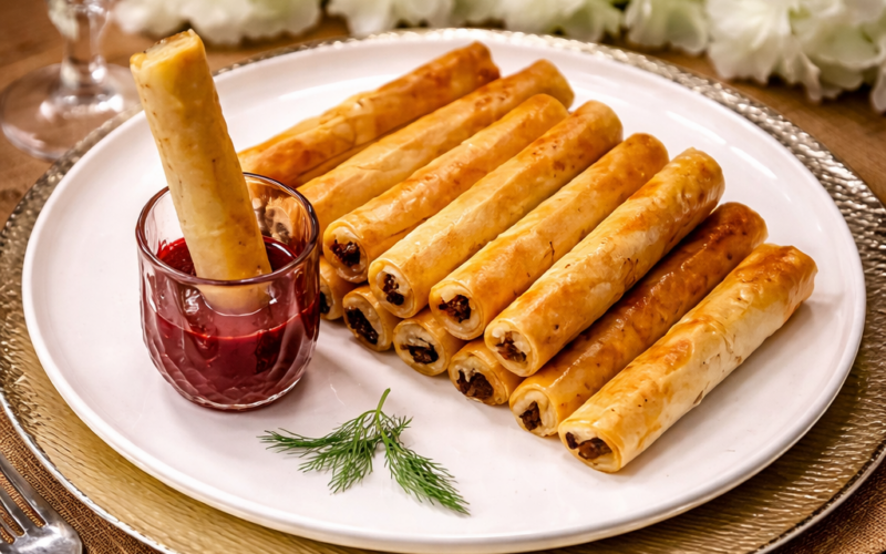 ACI BİBER SOSU İLE ÇITIR BÖREK