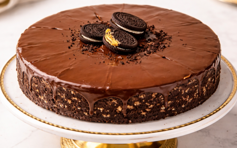 ÇİKOLATA SOSLU MOZAİK PASTA