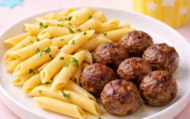 MİNİ KÖFTE MAKARNA