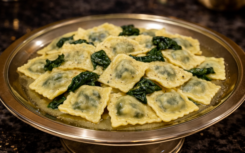 RAVİOLİ ISPANAKLI-PEYNİRLİ